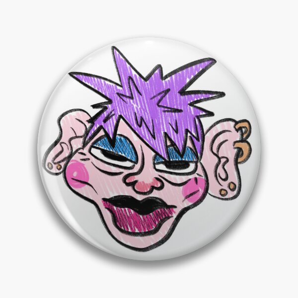 Item preview, Silly Looking Person With Purple Hair and Makeup designed and sold by PingusPickle.