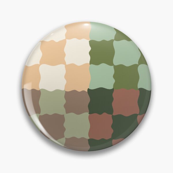 Item preview, Retro Sage Checkerboard Scallop Pattern | Cottagecore Geometric Decor designed and sold by nineFlorals.