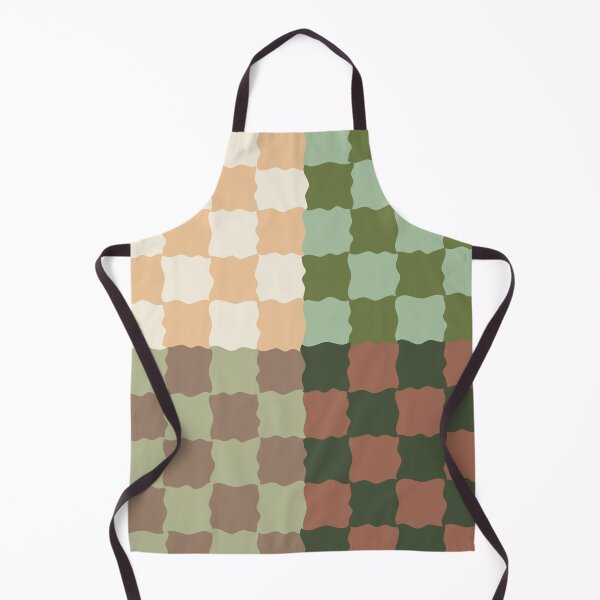Item preview, Retro Sage Checkerboard Scallop Pattern | Cottagecore Geometric Decor designed and sold by nineFlorals.