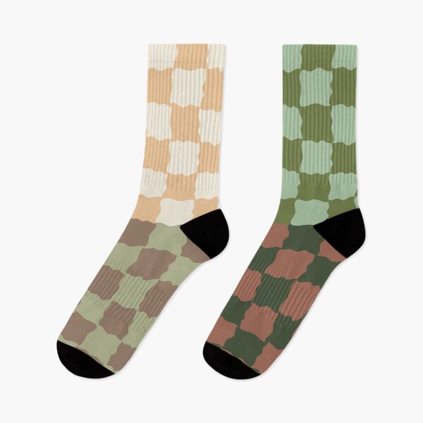 Item preview, Retro Sage Checkerboard Scallop Pattern | Cottagecore Geometric Decor designed and sold by nineFlorals.