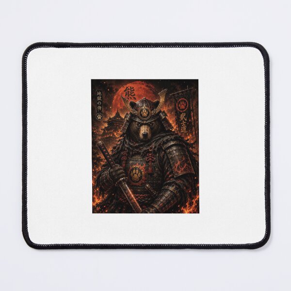 Item preview, Inferno Bear Samurai Warrior Art designed and sold by Rogue Heart Collective™.