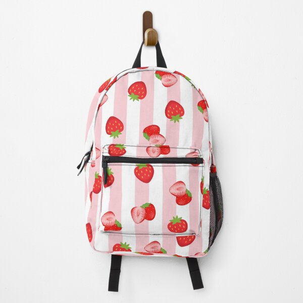 Item preview, Sweet Strawberry Stripes Pattern designed and sold by STKdesign62.