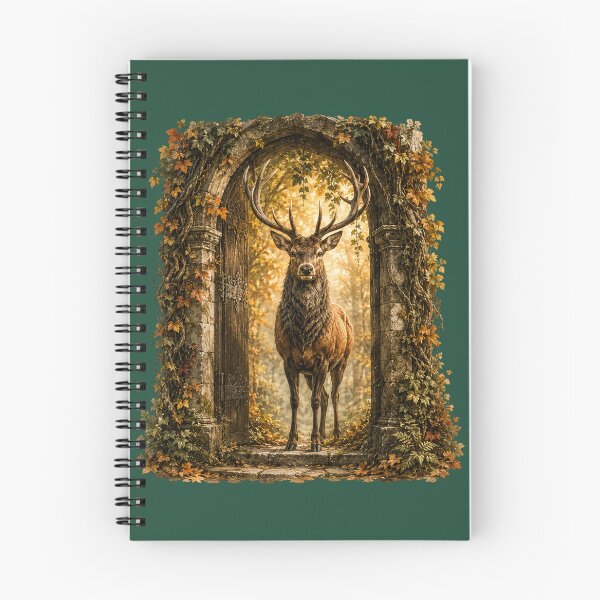 Item preview, Majestic Stag Watercolor Illustration – Enchanted Forest Guardian Fantasy Wildlife Art designed and sold by MagicMakerPh.