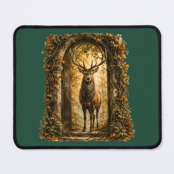 Item preview, Majestic Stag Watercolor Illustration – Enchanted Forest Guardian Fantasy Wildlife Art designed and sold by MagicMakerPh.