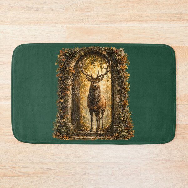 Item preview, Majestic Stag Watercolor Illustration – Enchanted Forest Guardian Fantasy Wildlife Art designed and sold by MagicMakerPh.