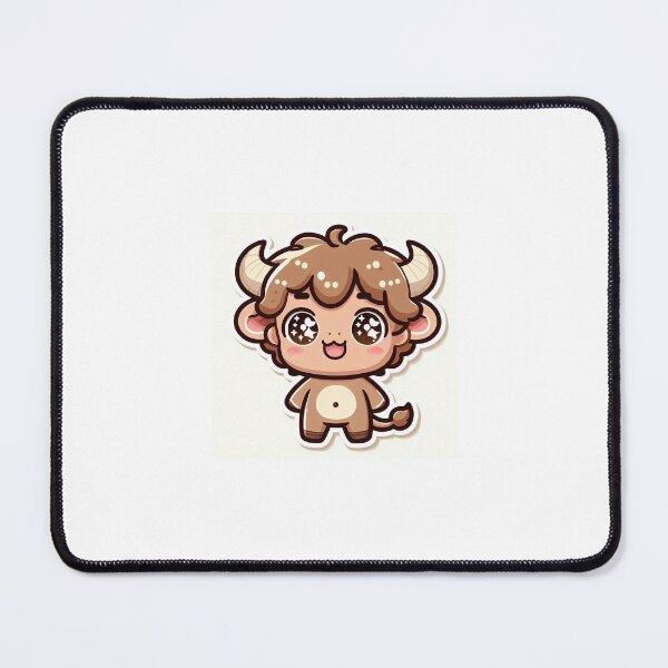 Item preview, Kawaii Baby Minotaur Sticker | Cute Pastel Greek Myth designed and sold by PastelPawsArt.