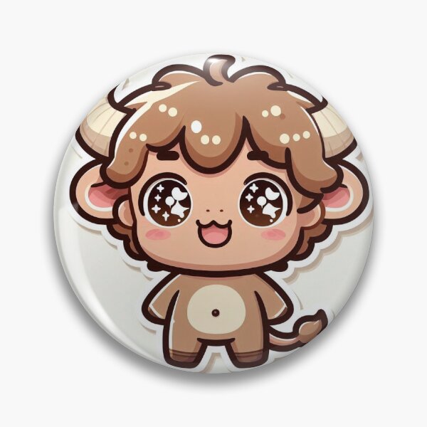 Item preview, Kawaii Baby Minotaur Sticker | Cute Pastel Greek Myth designed and sold by PastelPawsArt.