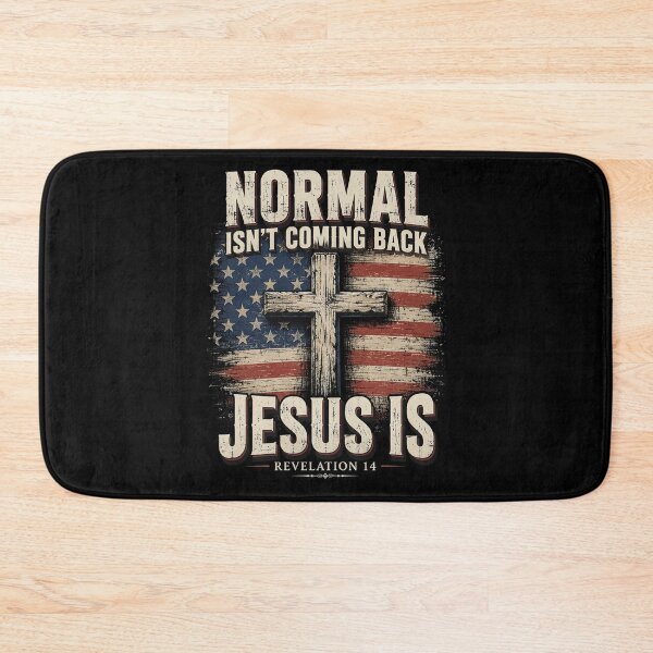 Item preview, Normal Isn't Coming Back Jesus is Christian American Flag designed and sold by OlakunleOloroz.