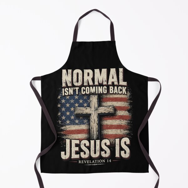 Item preview, Normal Isn't Coming Back Jesus is Christian American Flag designed and sold by OlakunleOloroz.