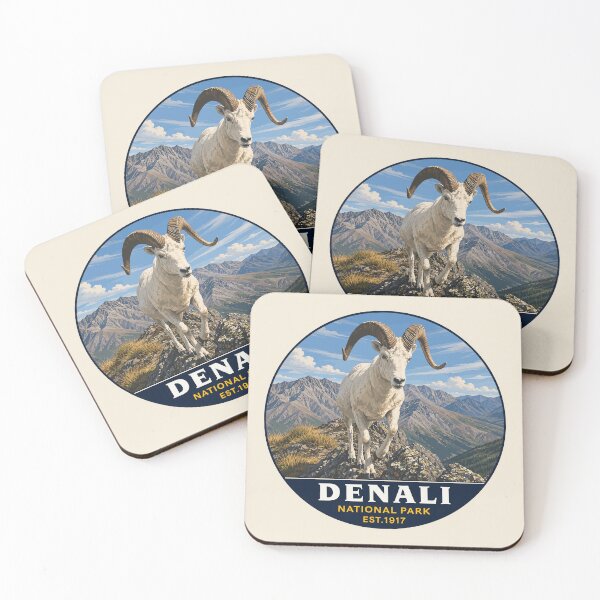 Item preview, Denali National Park Retro Mountain Wilderness designed and sold by Gideon Emmerich.
