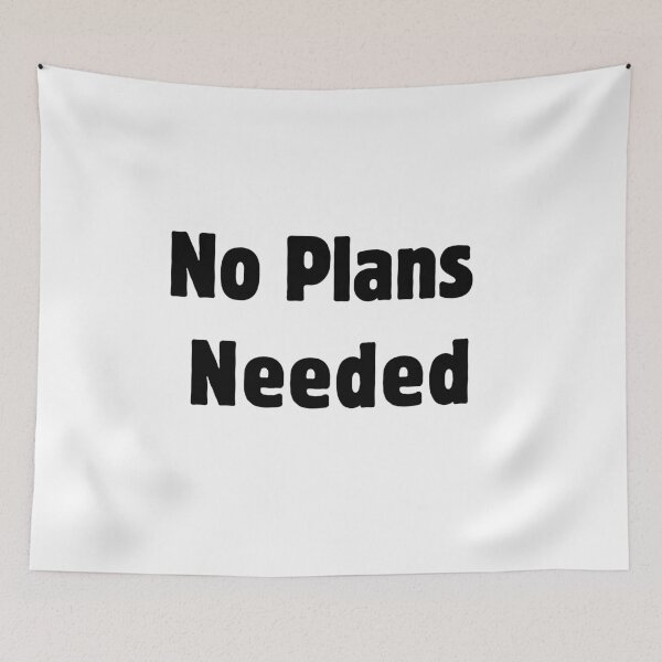 Item preview, No Plans Needed Carefree Weekend Homebody Merch designed and sold by FarazDesign110.