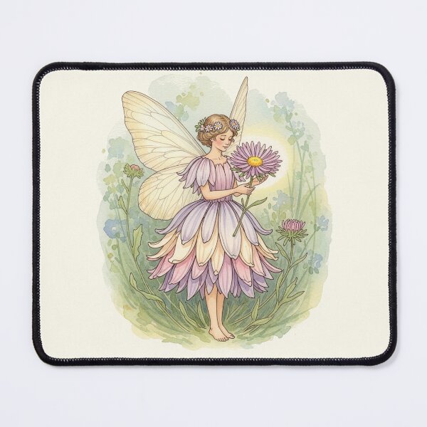 Item preview, Enchanting Aster Flower Fairy in Soft Pastel designed and sold by Pasteltone.