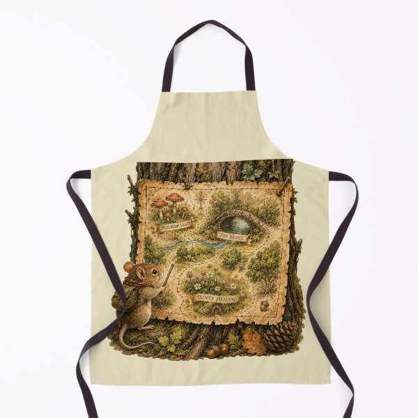 Item preview, Woodland Explorer Map Watercolor Illustration – Vintage Storybook Forest Adventure Art designed and sold by MagicMakerPh.