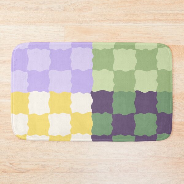 Item preview, Lavender Matcha Checkerboard Pattern | Soft Retro Geometric designed and sold by nineFlorals.