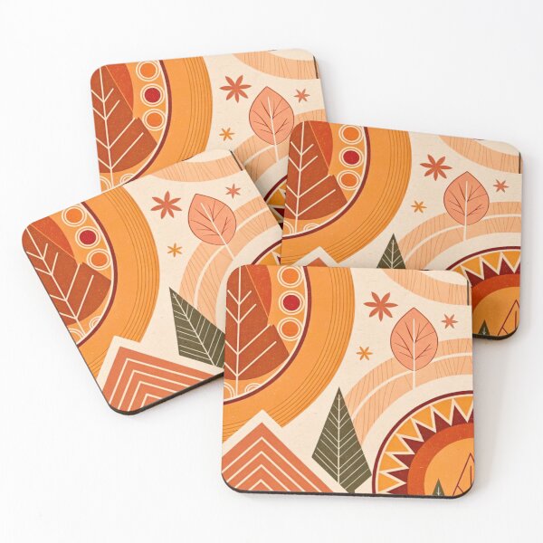Item preview, Boho Autumn Terracotta Geometric Pattern designed and sold by NNCollection.