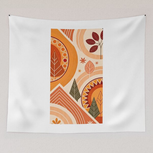 Item preview, Boho Autumn Terracotta Geometric Pattern designed and sold by NNCollection.