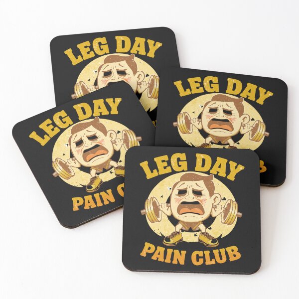 Item preview, Leg Day Pain Club Retro Gym Mascot Vintage 80s Fitness Design designed and sold by Sparkofart07.