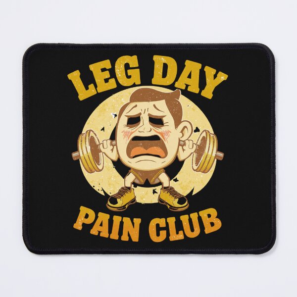 Item preview, Leg Day Pain Club Retro Gym Mascot Vintage 80s Fitness Design designed and sold by Sparkofart07.