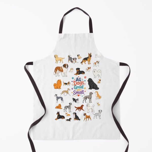 Item preview, All dogs Great and Small – Colorful Dog Lover illustration designed and sold by Stef Ringoot, cartoons and illustrations.