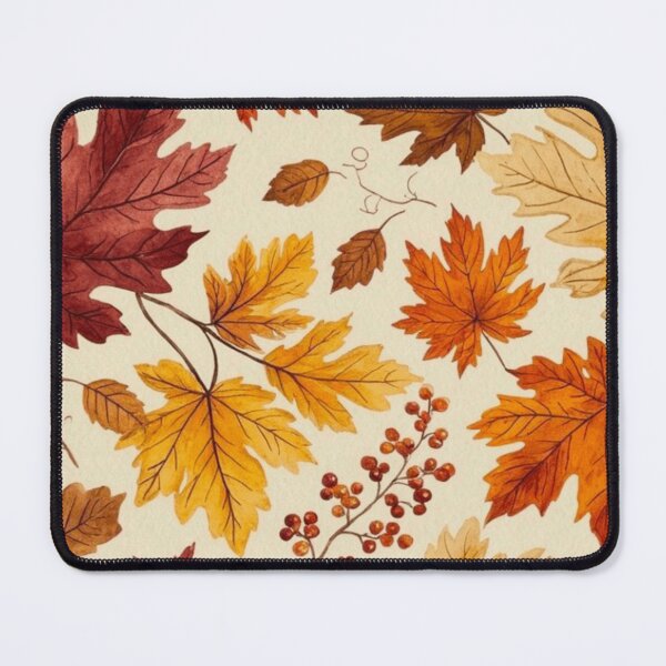 Item preview, Watercolor Autumn Maple Leaves Pattern designed and sold by NNCollection.