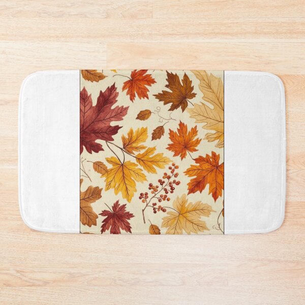 Item preview, Watercolor Autumn Maple Leaves Pattern designed and sold by NNCollection.