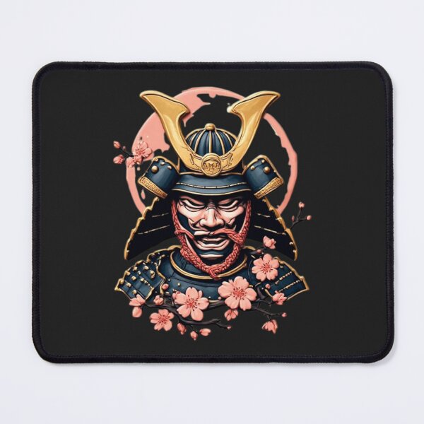Item preview, Samurai with Cherry Blossom | Elegant Japanese Icon 01 designed and sold by Shift-Bloom.