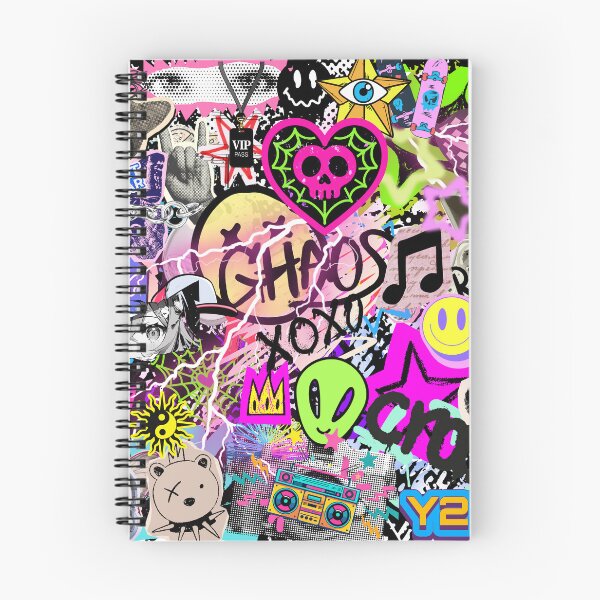 Item preview, Y2K Chaos Stickerbomb Retro Vaporwave Aesthetic Collage designed and sold by Side By Side Studio.