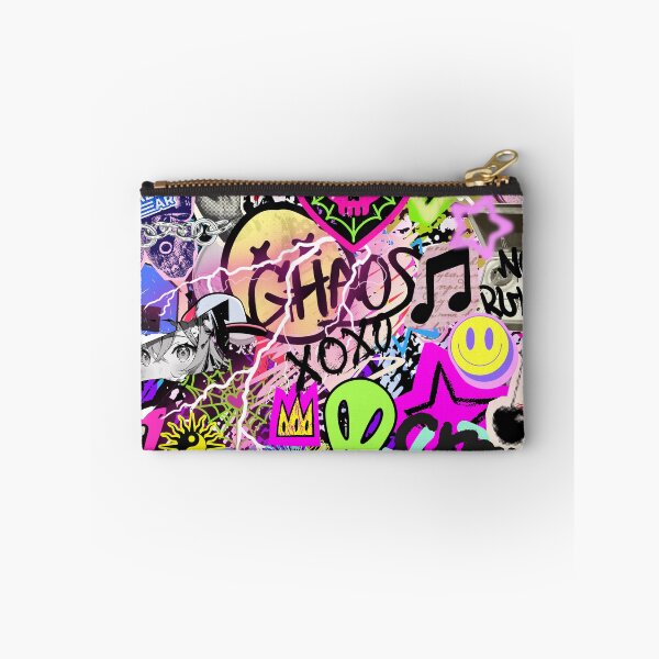 Item preview, Y2K Chaos Stickerbomb Retro Vaporwave Aesthetic Collage designed and sold by Side By Side Studio.