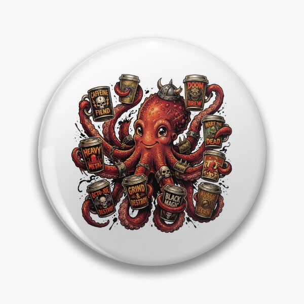 Item preview, Red Octopus More Coffee designed and sold by SignalStatic.