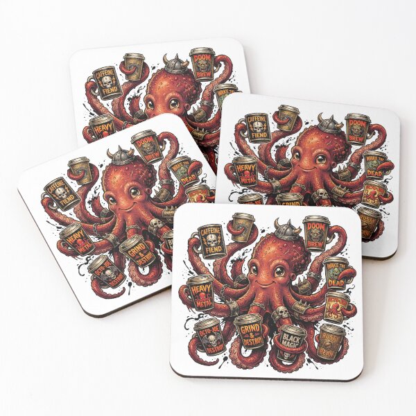 Item preview, Red Octopus More Coffee designed and sold by SignalStatic.