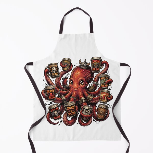 Item preview, Red Octopus More Coffee designed and sold by SignalStatic.