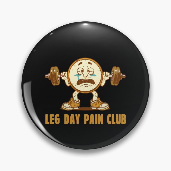 Item preview, Leg Day Pain Club Retro Gym Mascot Vintage 80s Fitness Design designed and sold by Sparkofart07.