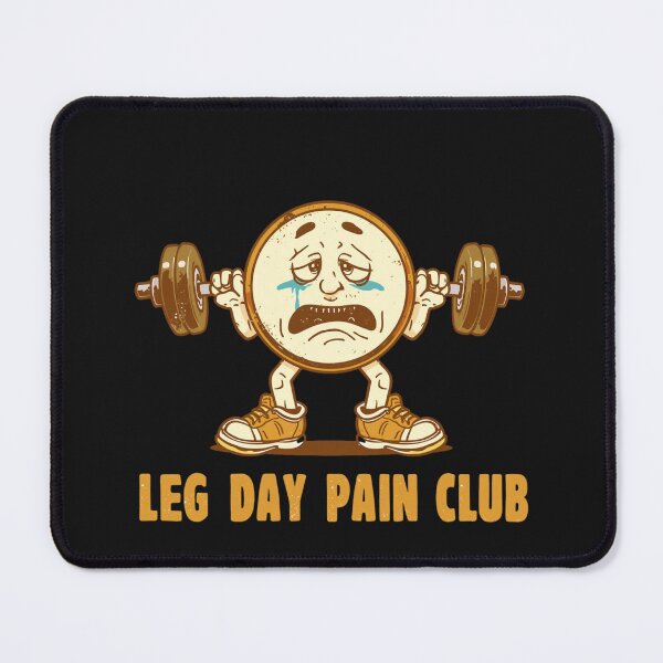 Item preview, Leg Day Pain Club Retro Gym Mascot Vintage 80s Fitness Design designed and sold by Sparkofart07.