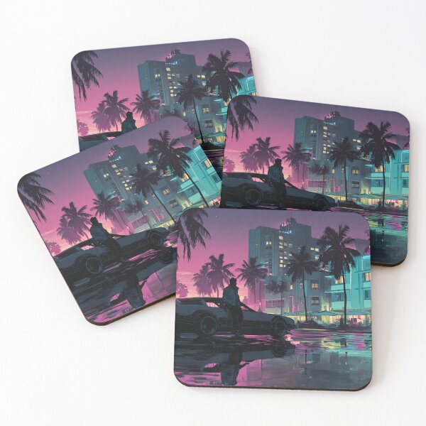 Item preview, Vice City Retro Art Poster designed and sold by Late Theory.