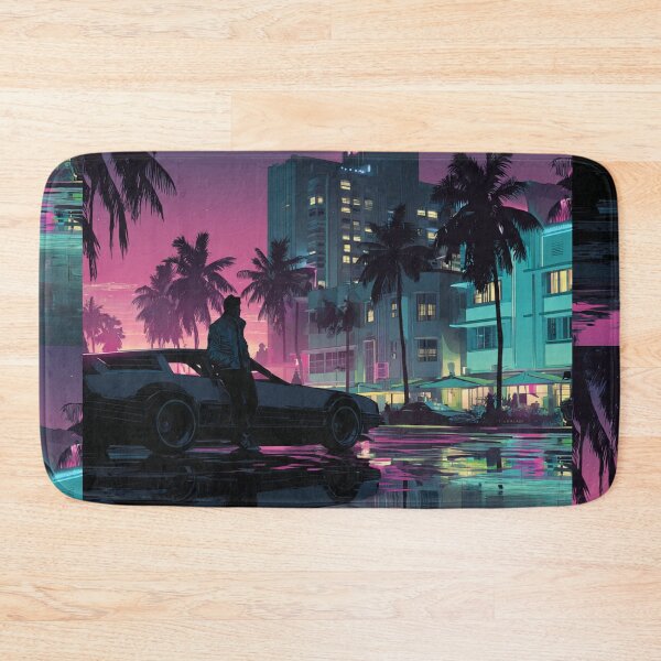 Item preview, Vice City Retro Art Poster designed and sold by Late Theory.