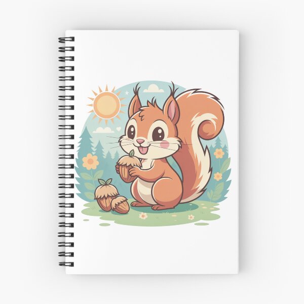 Item preview, Cute Cartoon Squirrel with Acorns Vector Illustration designed and sold by Gabe1983.