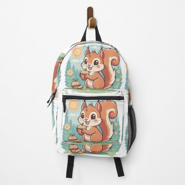 Item preview, Cute Cartoon Squirrel with Acorns Vector Illustration designed and sold by GabeMountainArt.