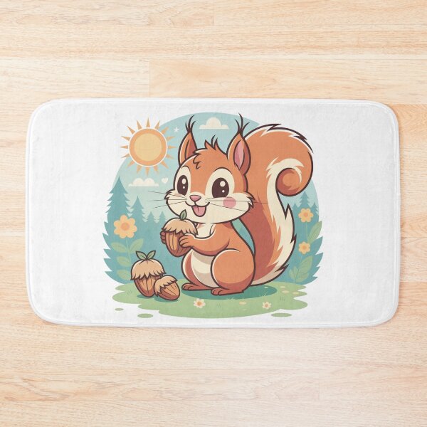 Item preview, Cute Cartoon Squirrel with Acorns Vector Illustration designed and sold by Gabe1983.