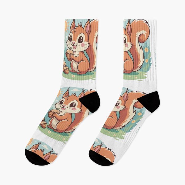 Item preview, Cute Cartoon Squirrel with Acorns Vector Illustration designed and sold by Gabe1983.
