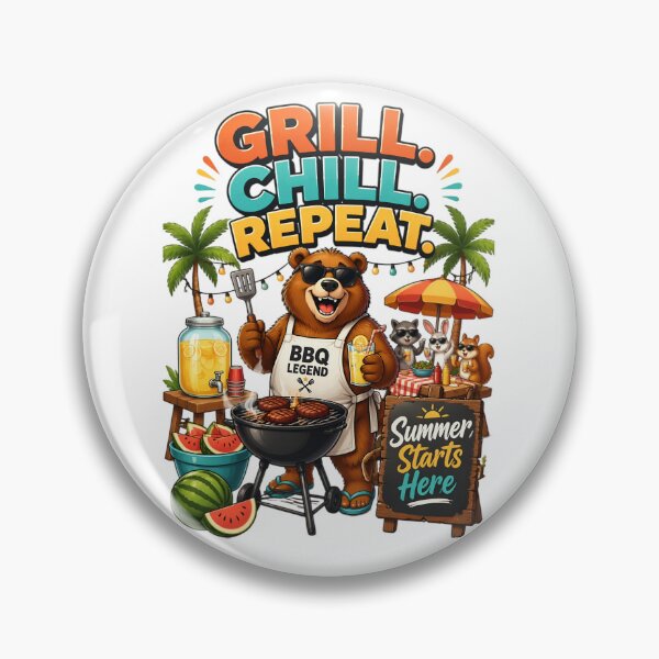 Item preview, Grill Chill Repeat BBQ Legend Bea designed and sold by Sovereign Supply Co..