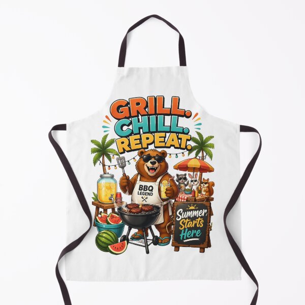 Item preview, Grill Chill Repeat BBQ Legend Bea designed and sold by Sovereign Supply Co..