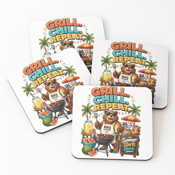 Item preview, Grill Chill Repeat BBQ Legend Bea designed and sold by Sovereign Supply Co..