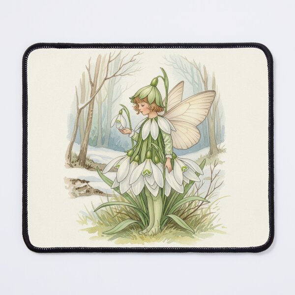 Item preview, Gentle Snowdrop Fairy of the Winter Woods designed and sold by Pasteltone.
