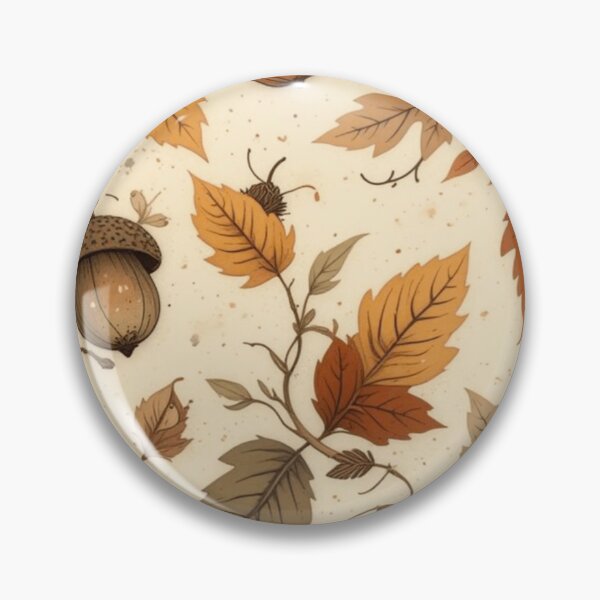 Item preview, Woodland Autumn Acorn Mushroom Pattern designed and sold by NNCollection.