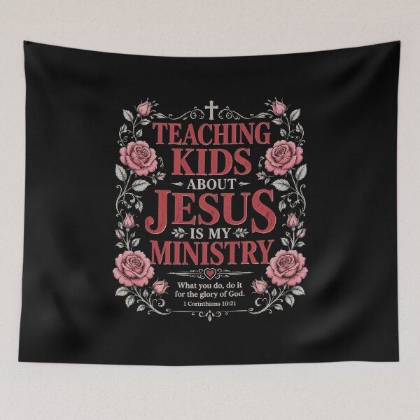 Item preview, Teaching Kids About Jesus is My Ministry Christian Teacher designed and sold by OlakunleOloroz.