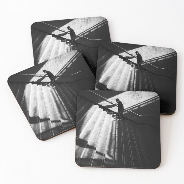 Item preview, Steps of Light at Seoul Station – Korean Street Photography designed and sold by UrbanNoirMood.