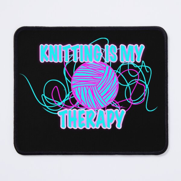 Item preview, Knitting Is My Therapy Yarn Sticker – Funny Crochet & Knitting Decal designed and sold by ArtyWares.