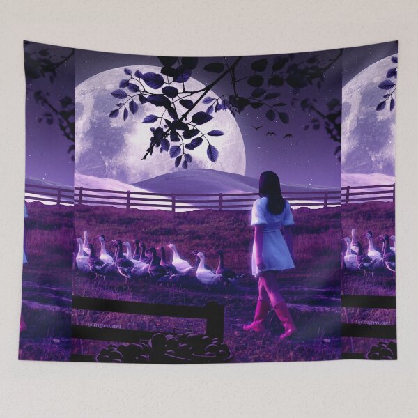 Item preview, Following geese. Purple designed and sold by mgro-art.