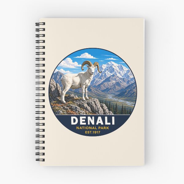 Item preview, Denali National Park Retro Mountain Wilderness designed and sold by Gideon Emmerich.