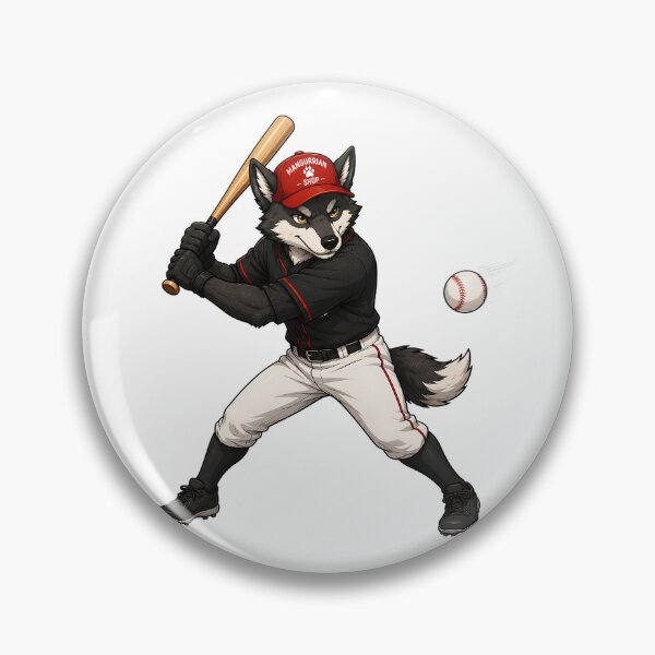 Item preview, Wolf Baseball Batter designed and sold by Mangurrian Shop.